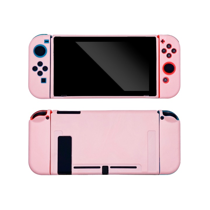 Futeral Nintendo Switch, protectie TPU, design ergonomic, multicolor, set de accesorii