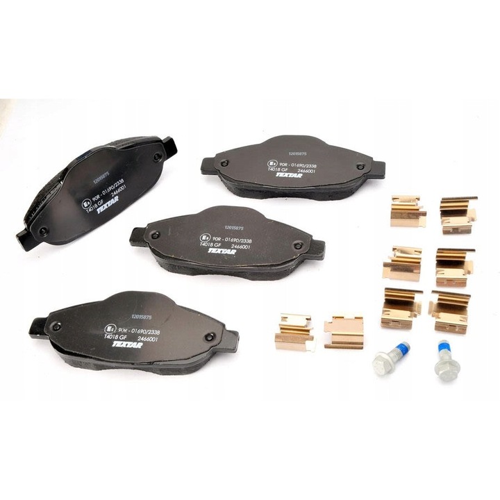 Textar fékbetétek Peugeot 3008/5008/308, 2466001, 2 darab, többszínű