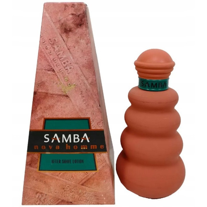Афтършейв, Samba, 50 мл, енергизиращ парфюм, модерен дизайн