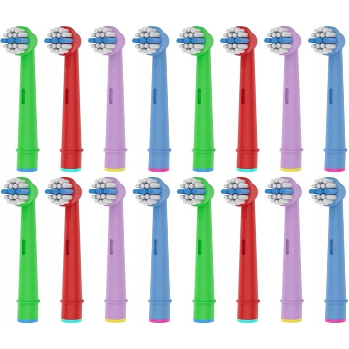 Set 16 capete de schimb pentru periuta de dinti electrica Oral-B pentru copii