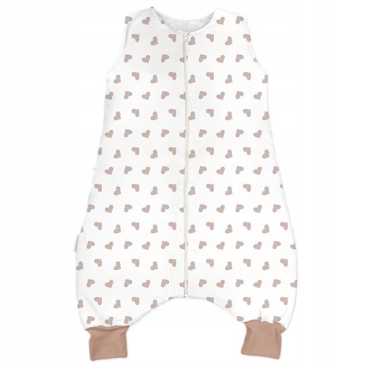 Sac de dormit cu nogavki, Albero Mio, Sweet Heart World, 1,5 TOG, 12-36 luni, 80x36cm