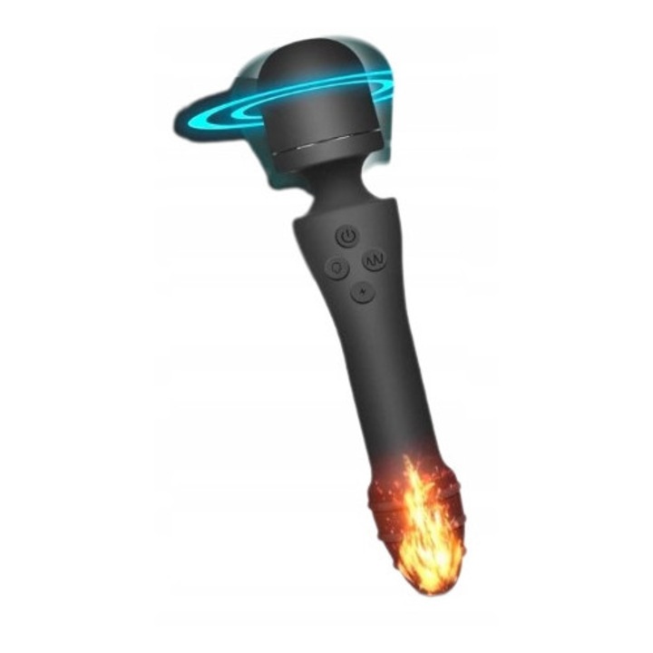 Vibrator pentru femei, 7 moduri de vibratie, incalzit, waterproof, dimensiuni compacte
