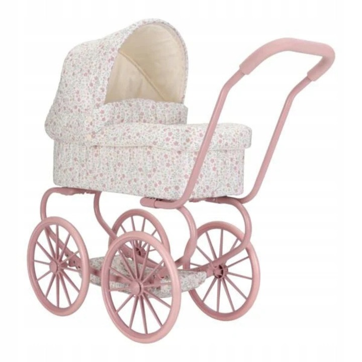 Carucior pentru papusi Little Dutch, gleboci, roz, 3 ani+