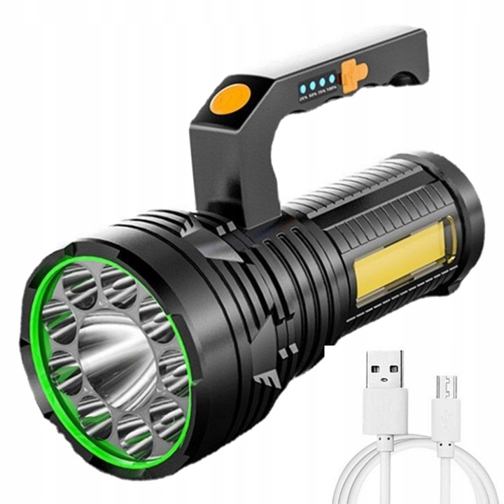 LED фенер Рефлектор за къмпинг, 20x10x8см, USB, акумулаторна батерия, ABS