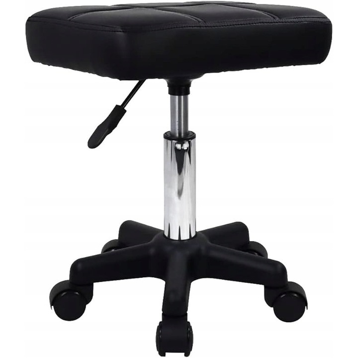 Scaun birou, taburet rotativ, inaltime reglabila, compact, waterproof, 37x28,5x8cm
