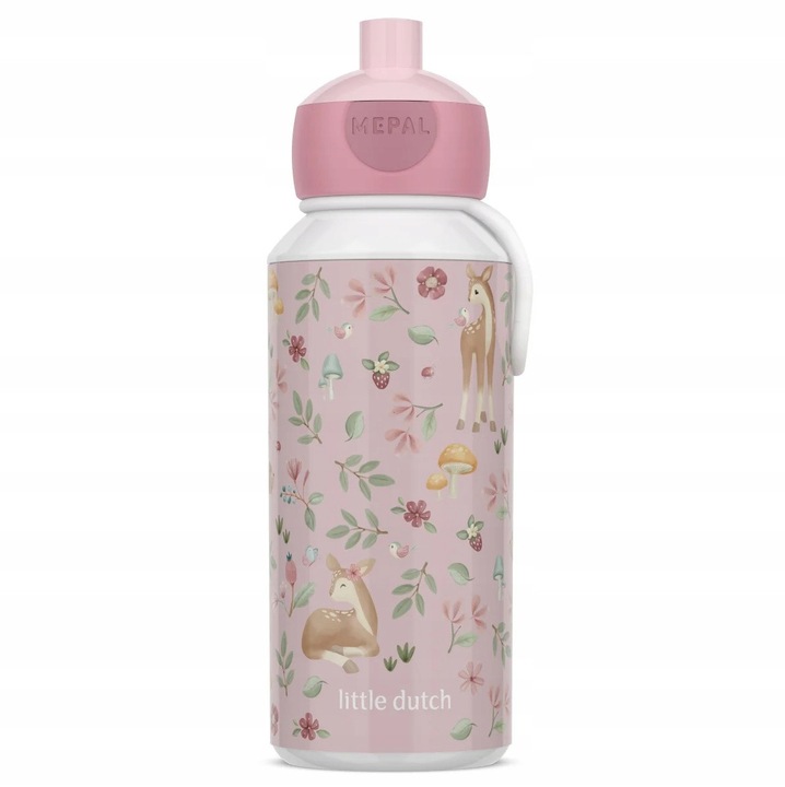 Детска бутилка Mepal Pop-up Campus Fairy Garden 400 ml, ABS, 6,4x18,4см