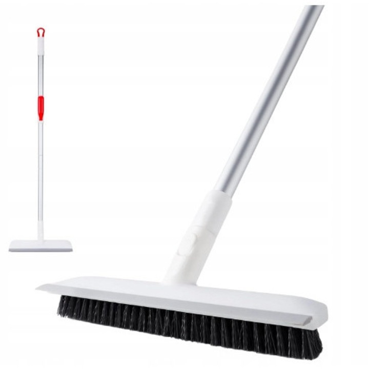 Perie telescopica 2 in 1, 133 cm, pentru curatarea podelelor