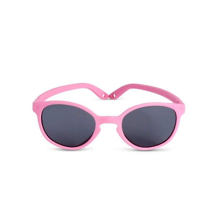 Ochelari de soare copii, WaZZ, 1-2 ani, protectie UV400, culoare Peony, set cu etui si opasa