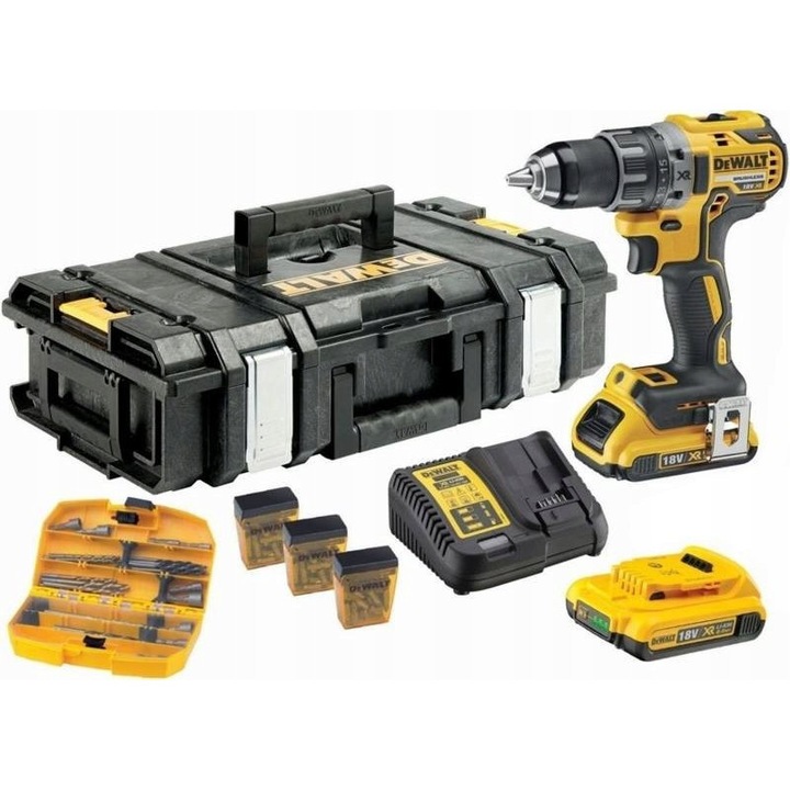 Set masina de gaurit si insurubat, DEWALT, DCK791D2KX, 2 acumulatori, 18V, 70Nm, 13mm