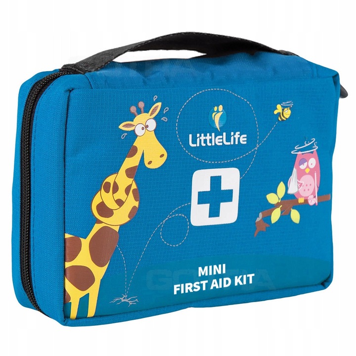 Trusa de prim ajutor LittleLife Mini First Aid Kit, pentru copii, 12x12cm, multicolor