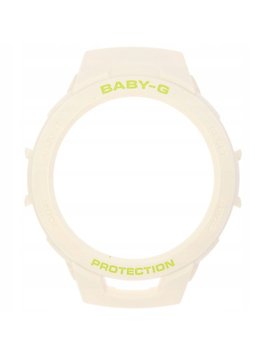 CASIO 10582326 lünetta, BSA-B100SC-7A, műanyag, fehér, 50x42x14mm