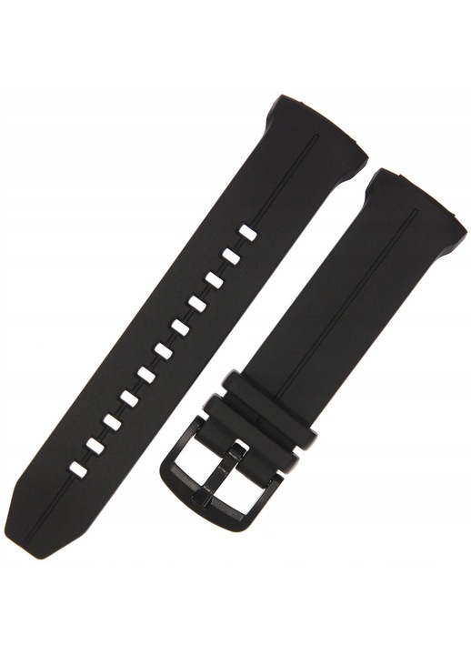 Каишка за часовник CASIO 10550770, черна, 22x18мм, дължина 70x110мм