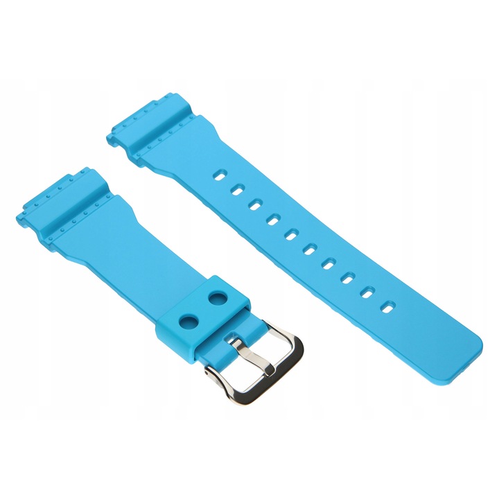 Каишка за часовник CASIO, GMA-S110CC-2A, пластмаса, синя, 26x19мм