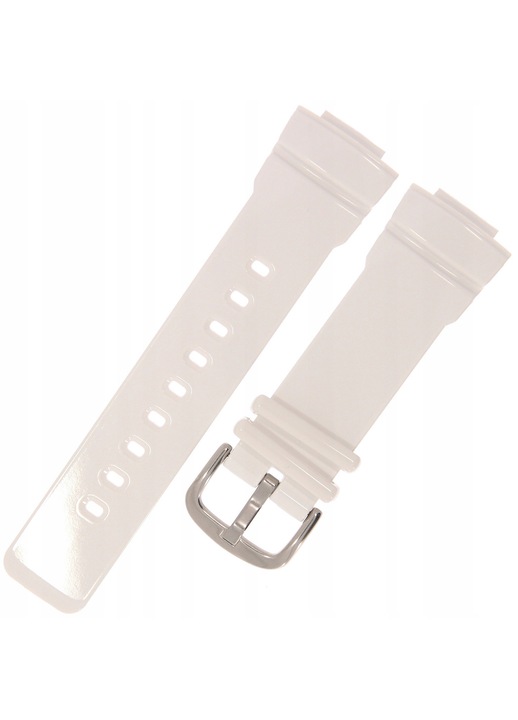 Оригинална каишка Casio 10492973 за часовници BGA-190/BGA-195, бяла, 24x20мм