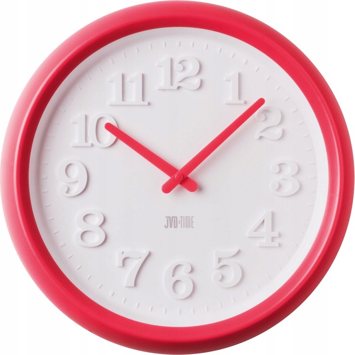 JVD H101.1 dekoratív óra, 31cm, rózsaszín