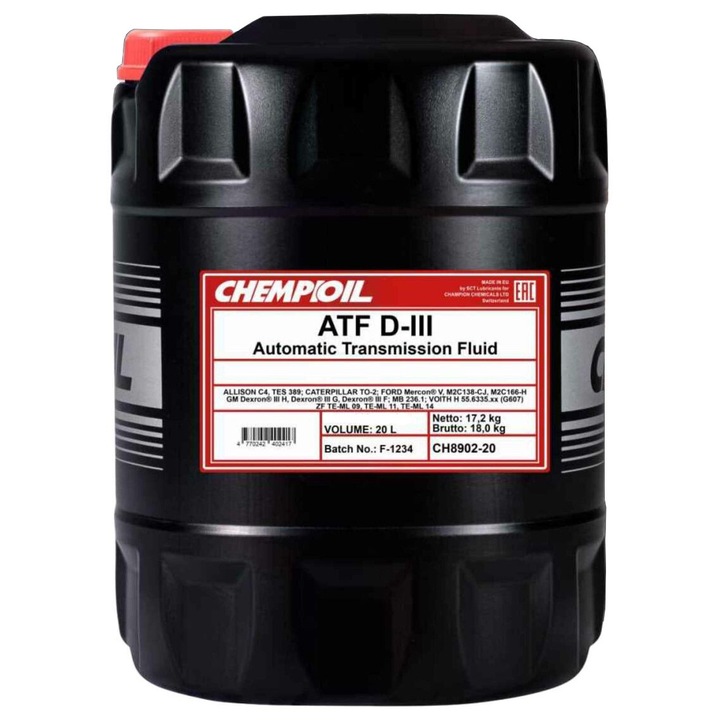 Ulei cutie viteze Chempioil ATF D-III, 20L
