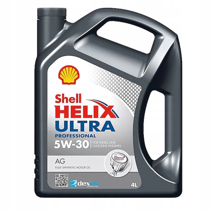 Ulei motor Shell Helix Ultra Professional AG 5W-30, 4L, economisire combustibil, multicolor