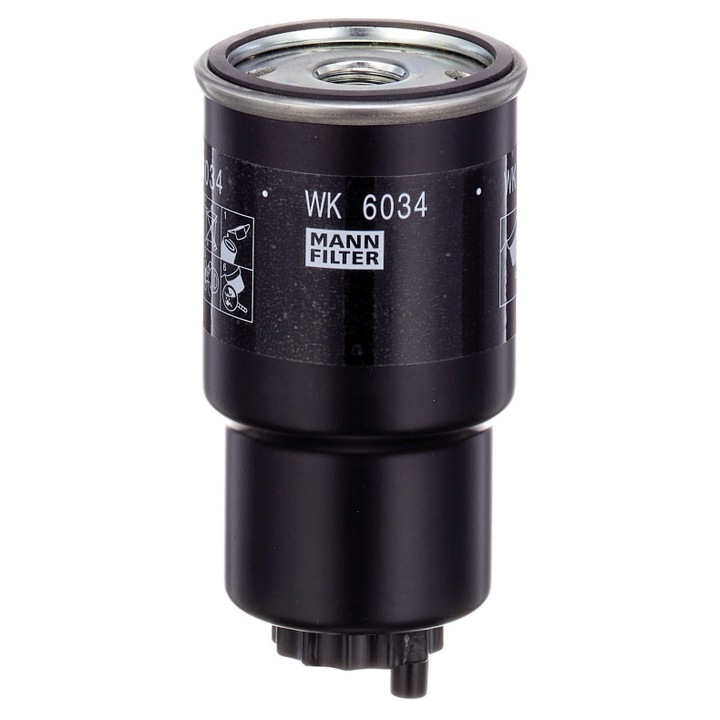MANN-FILTER WK 6034 üzemanyagszűrő MAZDA 2, CX-3, 14cm, 0.34kg
