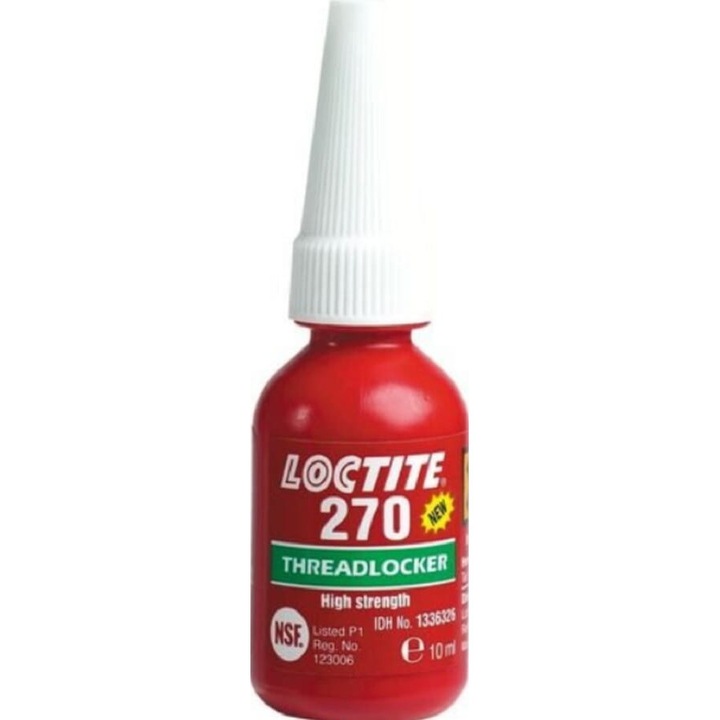 LOCTITE 270 ragasztó, 10ml, menetes kötések rögzítésére, rezgésálló, minden fémhez