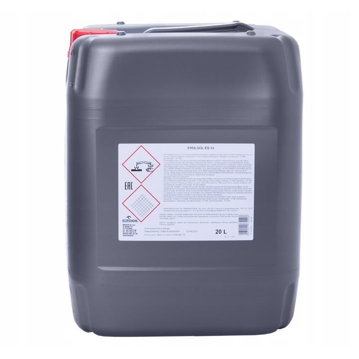 ORLEN EMULGOL E-12 emulziós olaj, 20L, fémfeldolgozáshoz, nitritmentes, klórmentes