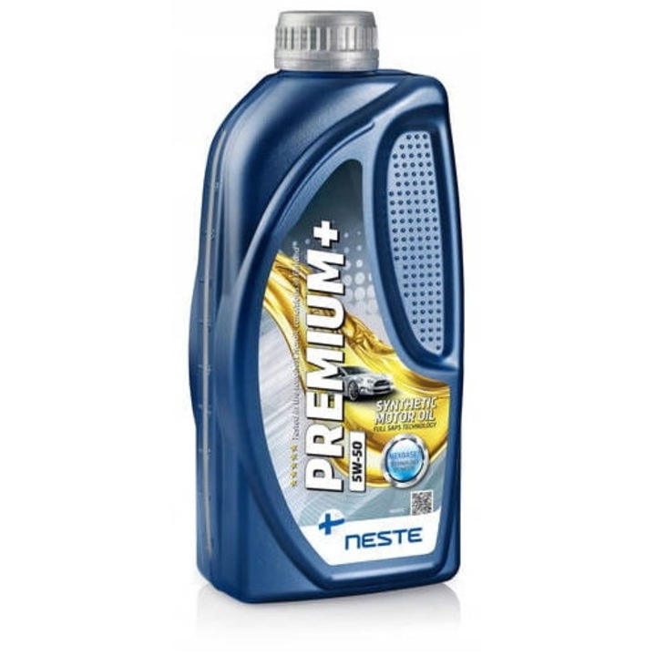 Ulei motor Neste Premium+ 5W50, 1L, 5W-50, sintetic, protectie impotriva uzurii, reducere consum combustibil