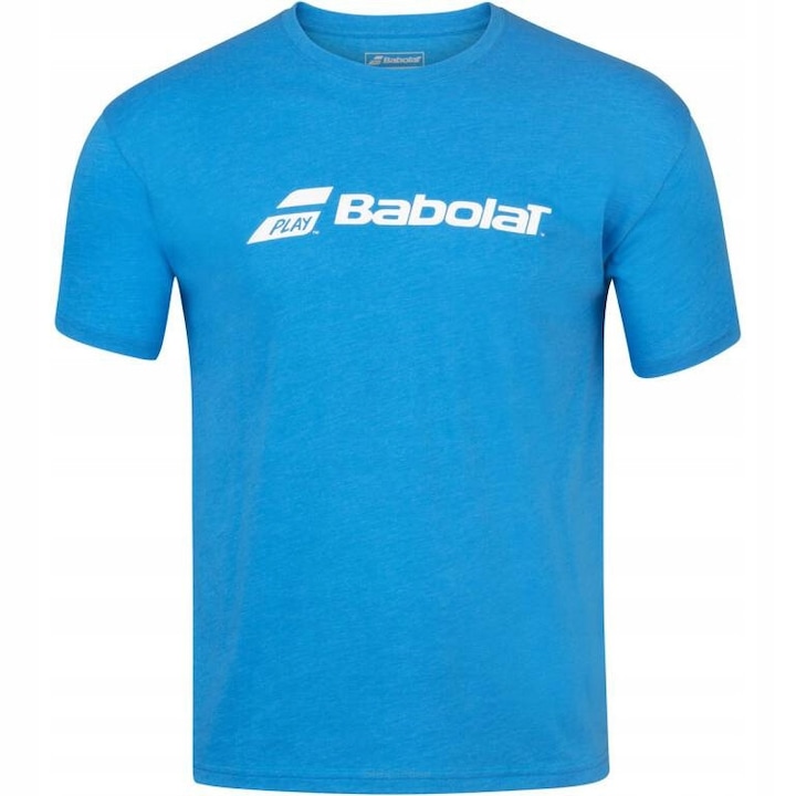 Tricou sport barbati BabolaT, bumbac/poliester/elastan, albastru