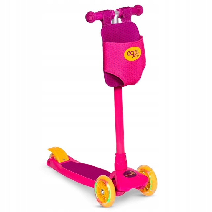 Lány roller, By My Side Scooter, 3 kerék, állítható magasság, 58x16,5x26,5cm