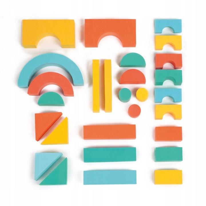 Set de constructie Ludi, 28 piese multicolore, 29x24,5x9cm
