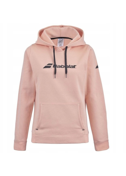 Hanorac sport dama BabolaT, model Exercise Hood, culoare piersica tropicala, material confortabil