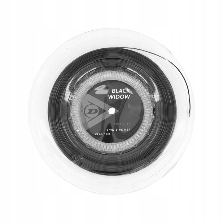Dunlop Black Widow tenisz húr, 1,26 mm, 200 m, fekete