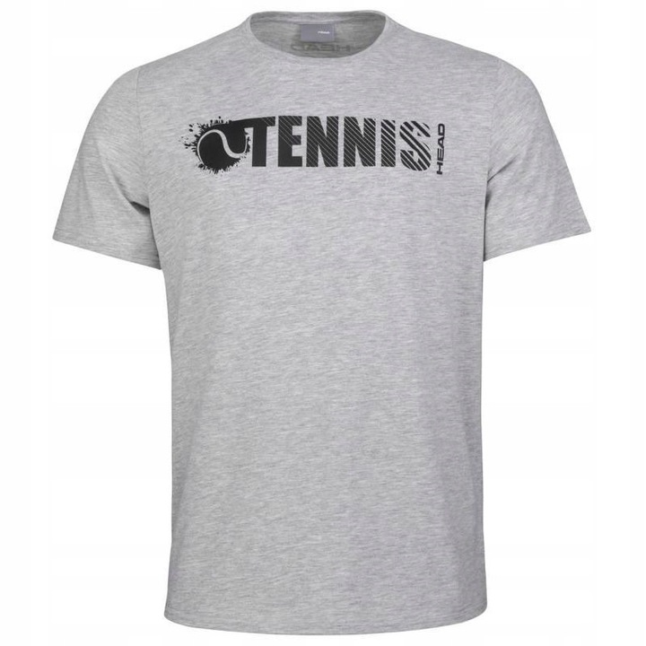 Tricou sport barbati Head, regular, gri melanj, poliester-bumbac
