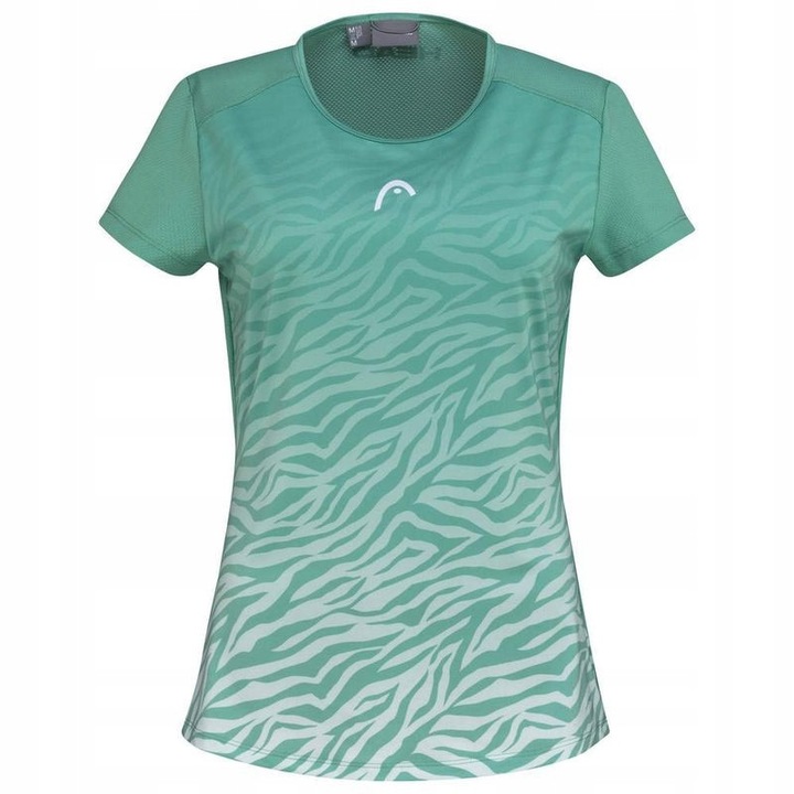 Tricou sport dama Head Tie-Break, verde, poliester, respirabil, usor de spalat