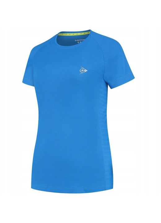Tricou sport Dunlop Club, pentru fete, albastru royal, material respirabil, maneci scurte