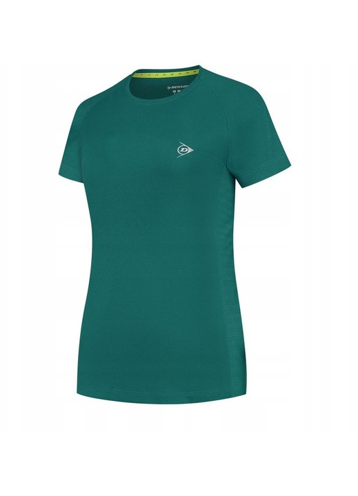 Tricou sport Dunlop Club pentru fete, verde, material respirabil, maneci scurte