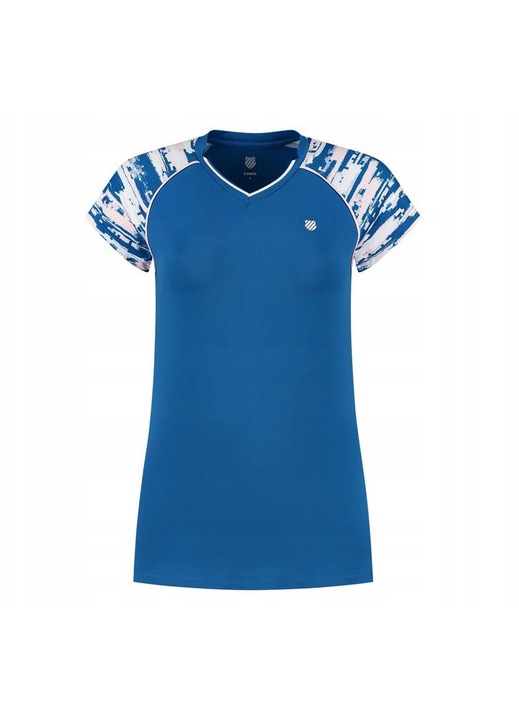 Tricou sportiv K-Swiss Tac Hypercourt Cap Sleeve 2 femei, bleumarin, material elastic, maneci scurte