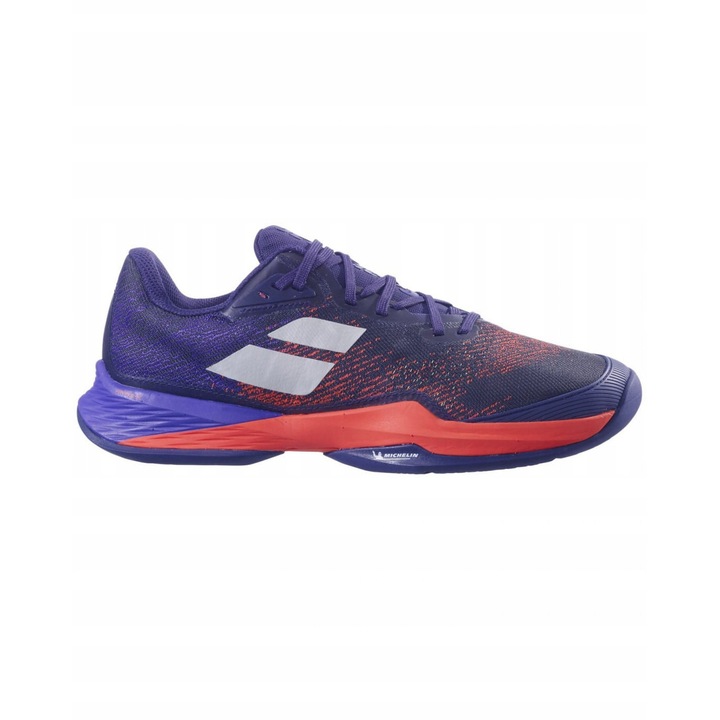 Pantofi sport Babolat Jet Mach 3, tenis, albastru, talpa mai lata, amortizare sporita