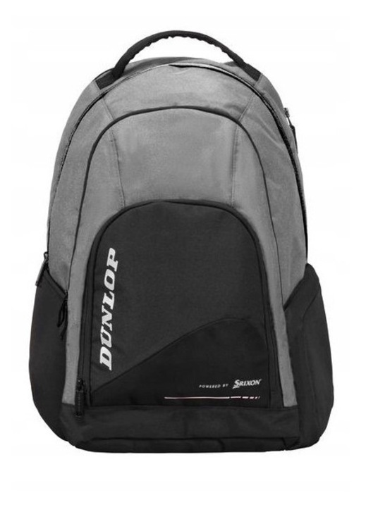 Dunlop CX Performance sport hátizsák, fekete/szürke, 49x33x24cm, 2 ütőhöz való rekesszel