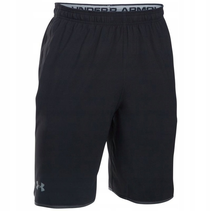 Pantaloni sport barbati, Under Armour, Qualifier Woven, negru, pentru alergare, XL INTL