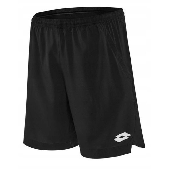 Pantaloni scurti sport, Lotto, Tennis Tech 7, ultra-usori, negru, 91% poliester, S INTL