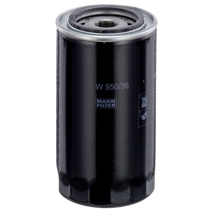 MANN-FILTER W 950/36 olajszűrő, magasság 177mm, külső átmérő 93mm, készlet