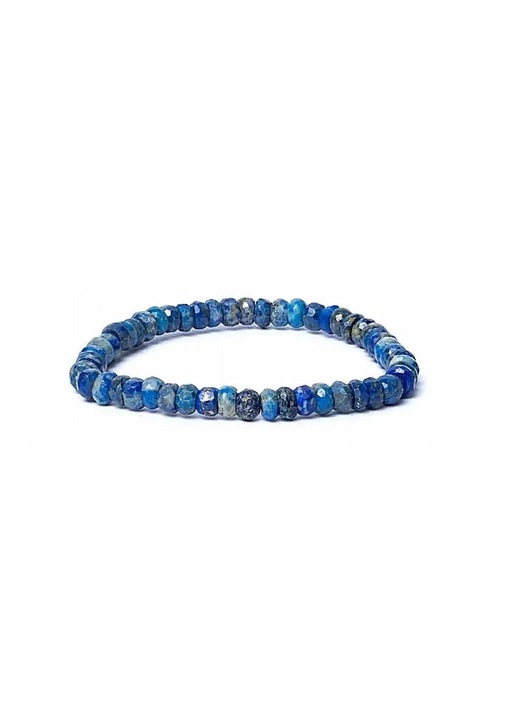 Bratara elastica din lapis lazuli, 6mm, 7.5cm