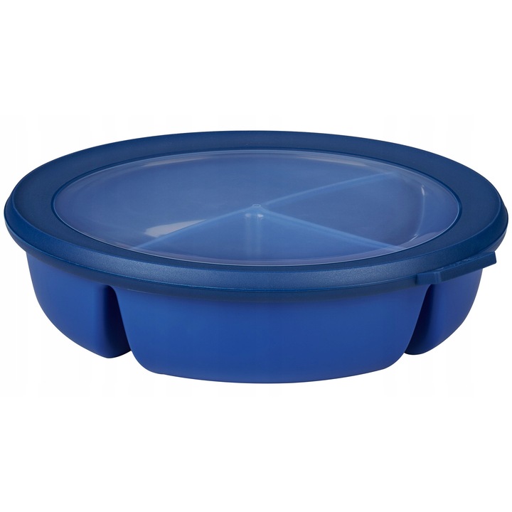 Mepal Cirqula Bento ételtartó doboz, 3 rekeszes, élénk kék, 23x6cm