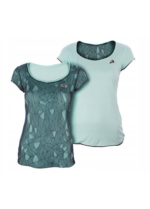 Tricou dama Lotto, model Twice II, verde, bumbac