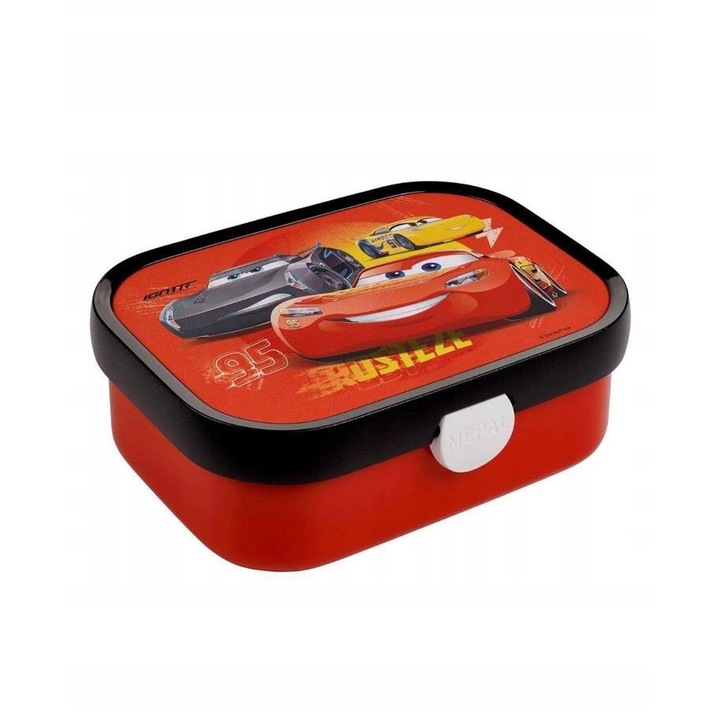 Cutie alimentara Mepal Campus, Cars, 18x13x6cm, 750ml, 2 compartimente, fara BPA