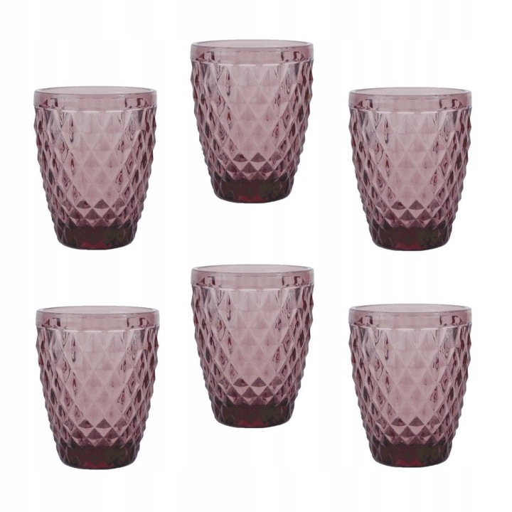 Amefa Diamond pohárkészlet, 6 darab, lila, 220 ml