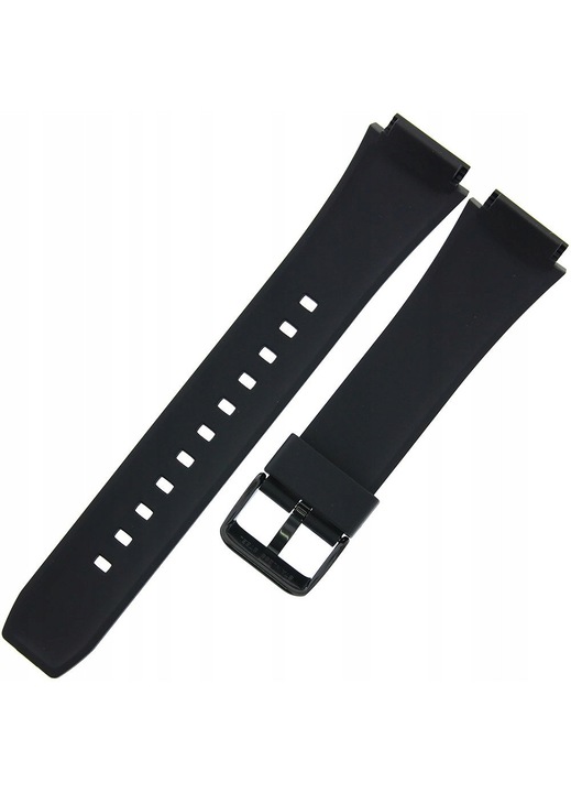 Каишка за часовник CASIO, модел 10373319, пластмаса, черна, 26x20мм, дължина 80x140мм