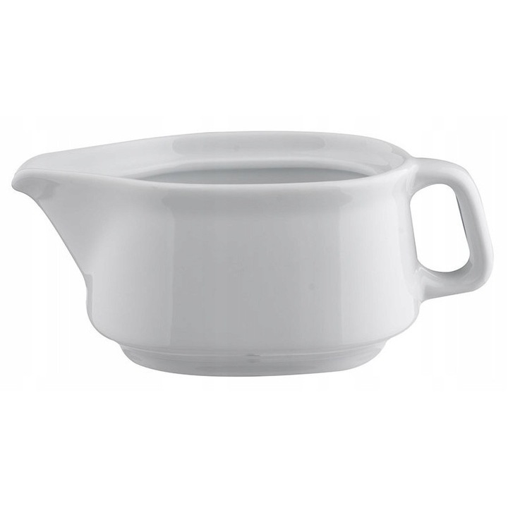Sosiera 400 ml, Lubiana, alb, 17,5x10x7,5cm