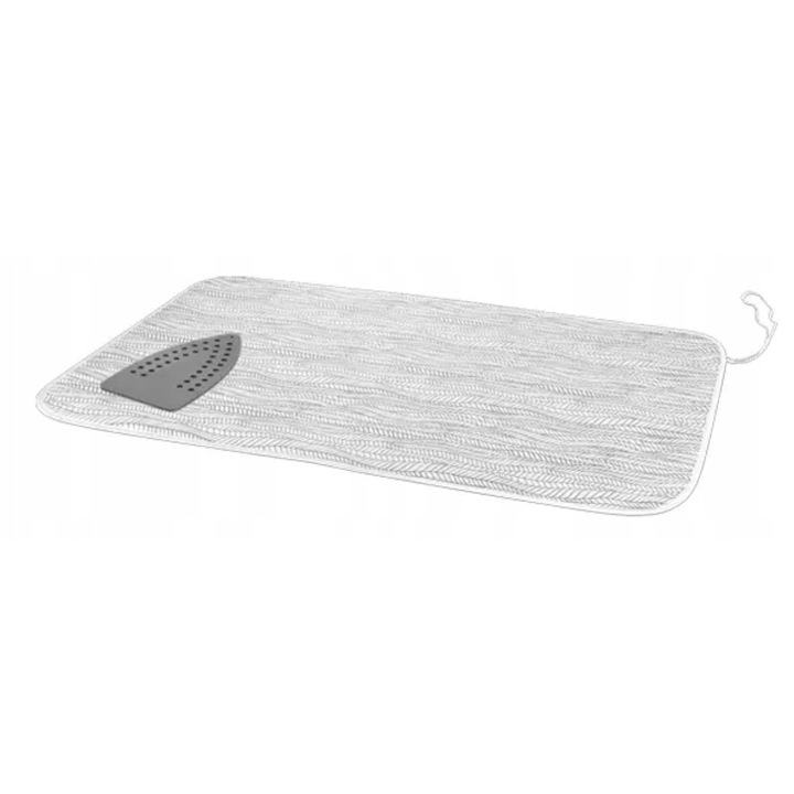 Husa de masa de calcat Tescoma FancyHome, gri, 90x55cm, cu suport din silicon