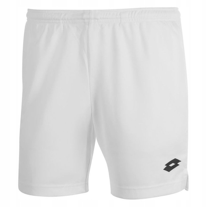 Pantaloni scurti sport barbati Lotto Squadra II, ultra-usori, alb, 100% poliester