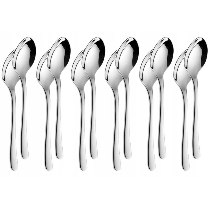 Set 30 linguri de cafea Gerlach Muza, inox 18/10, finisaj lucios